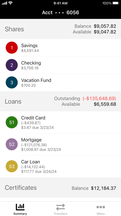 Norwalk Hospital Credit Union Screenshot