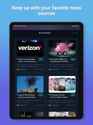 Pulsar RSS Reader ipad screenshot 3