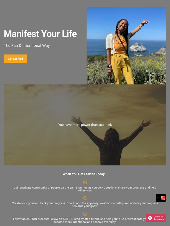 The Manifest Life iPad screenshot 1 - Lifestyle app