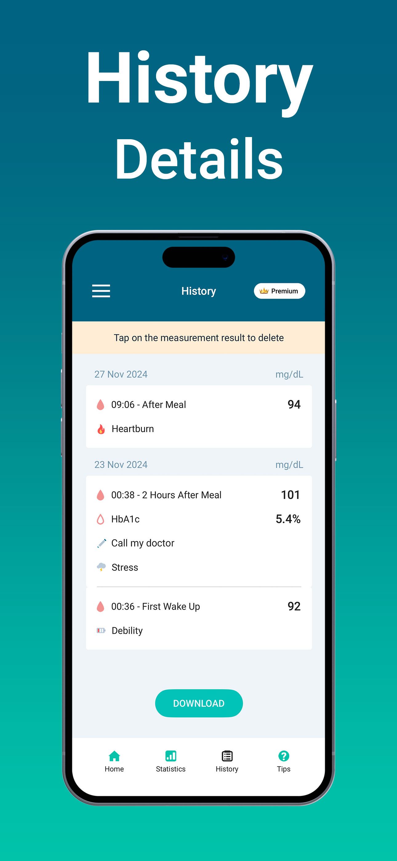 Glucose Monitor - Diabetes App screenshot 5
