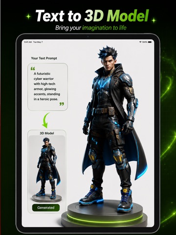 3d Model Maker: Cad3D AI iPad screenshot