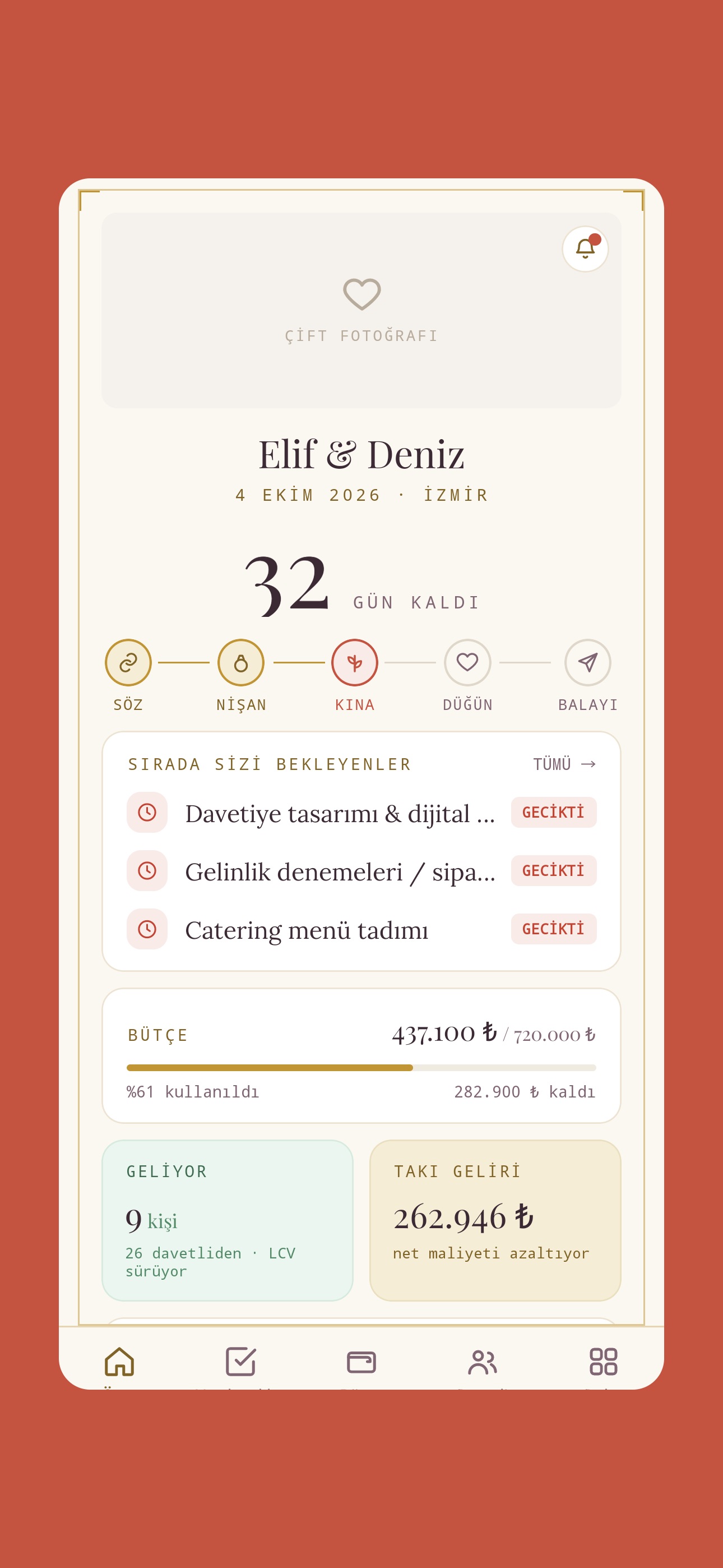 Screenshot 1 of Evet — Düğün Planlayıcı