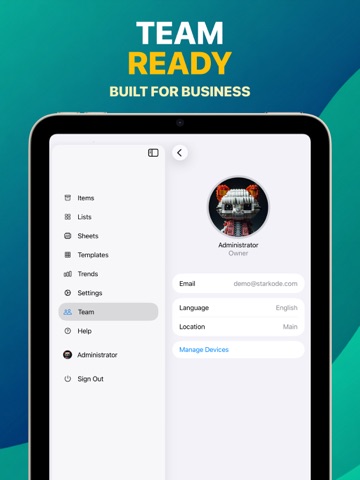 Cash Register for Business iPad screenshot