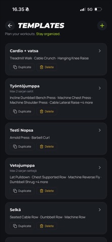 Fitlas: Nutrition & Workouts iPhone screenshot