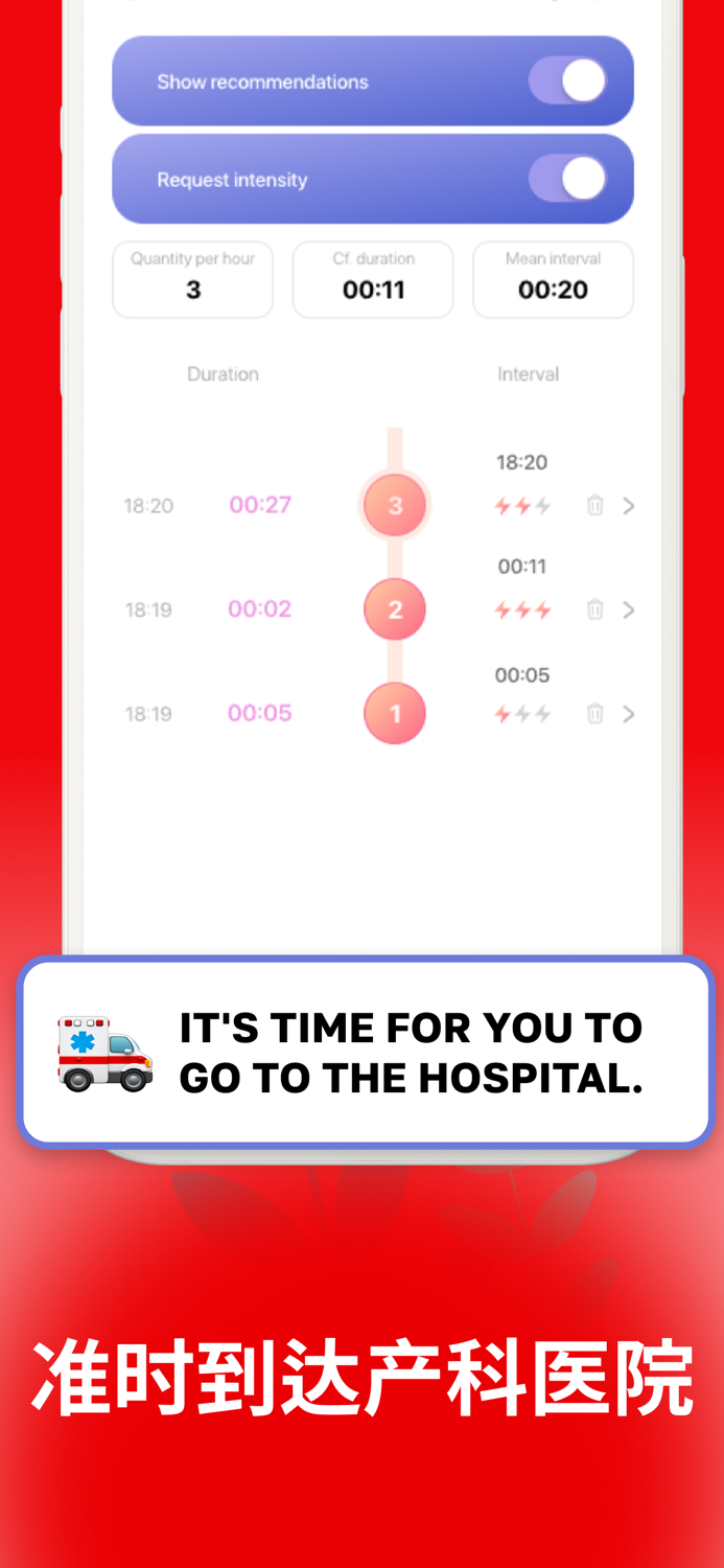 宮縮 計時器 -  九月份