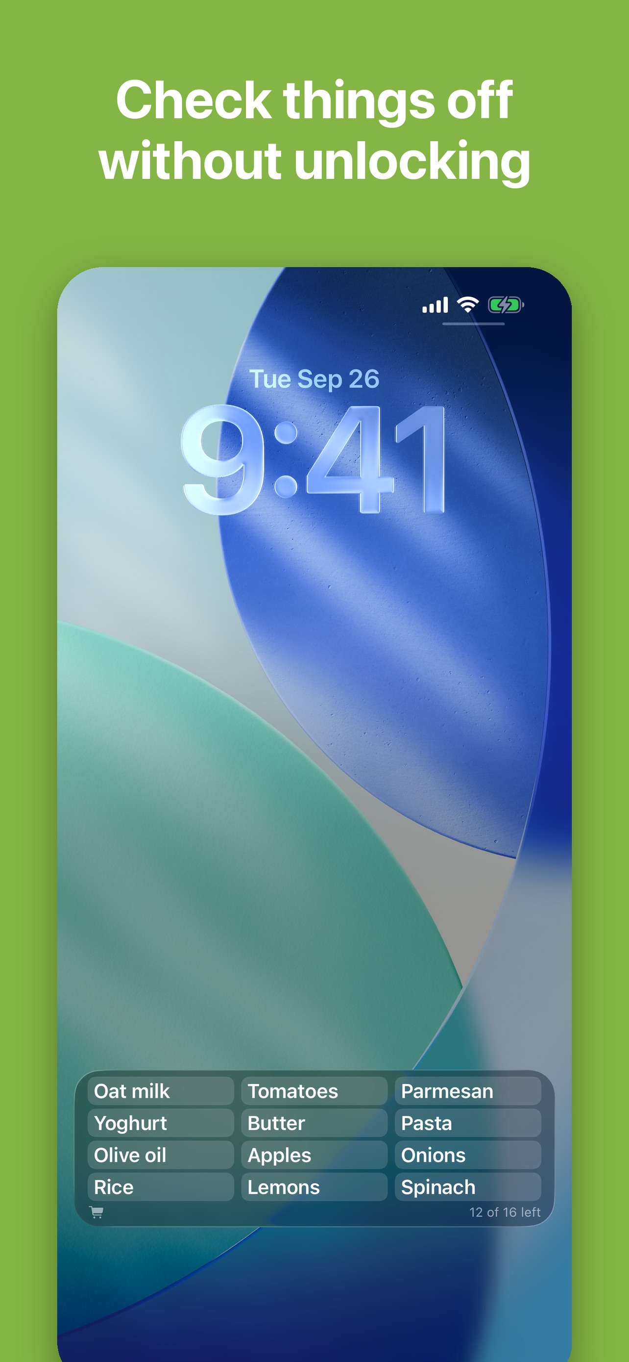 Screenshot 1 of Next-Time: Lock Screen List