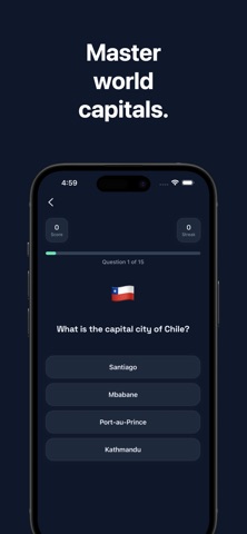 World Capital Cities: Trivia iPhone screenshot
