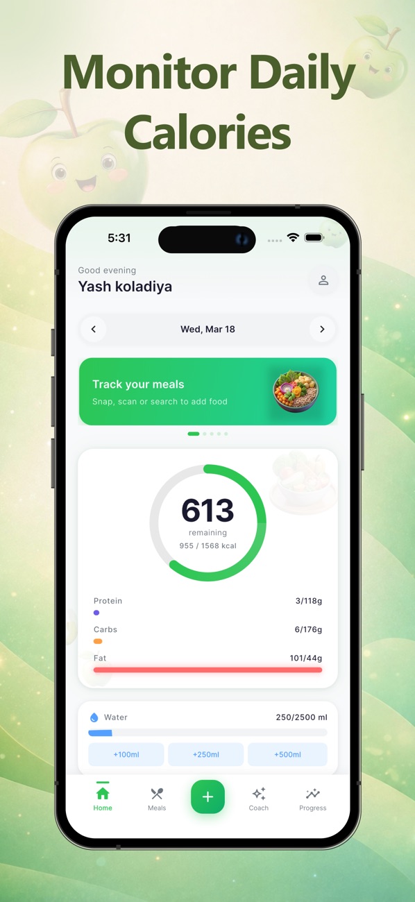 nutoriq - ai calorie tracker iphone images 1