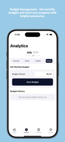 Allowance Tracker - Budget screenshot