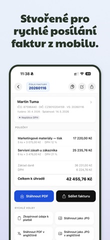 Faktury z mobilu (CZ) screenshot