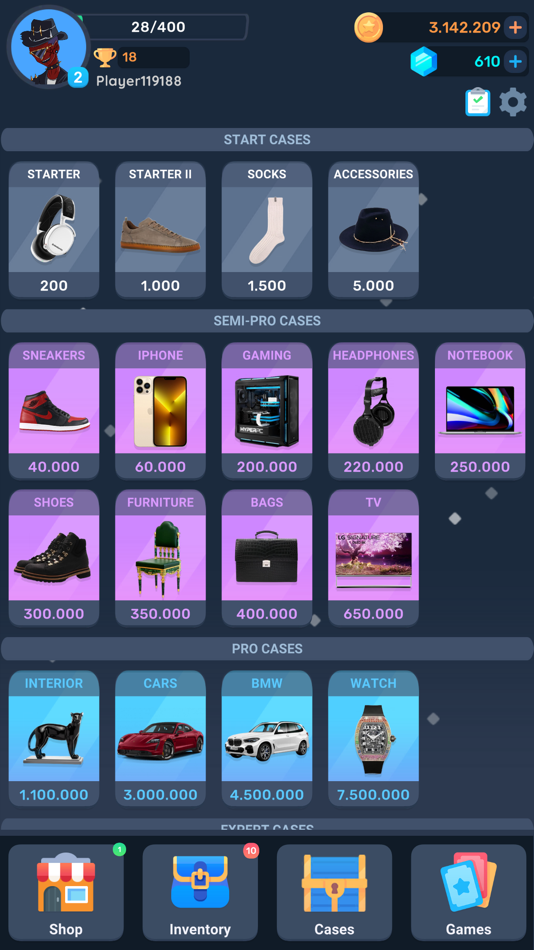 #1. TapCase - Case Simulator Items (iOS) By: Arman Eloyan IE