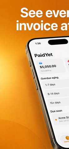 PaidYet: Invoice Maker Screenshot 1 of 10