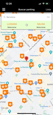 Parkimeter: Reserva parking iPhone screenshot 1