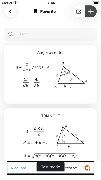 Maths Formulas Lite Screenshot