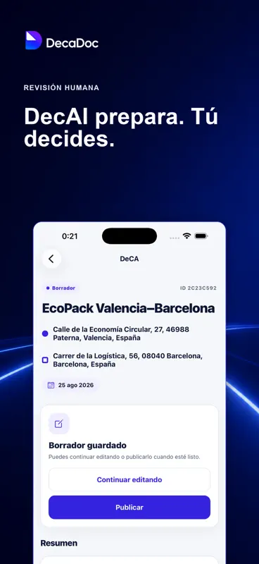 DecaDoc: DeCA para transporte screenshot 5 of 7