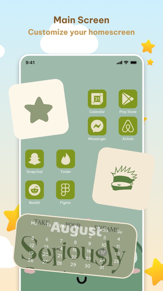 #5. DIY Theme Pack: Icon & Widget (iOS) Göre: Tam Tran