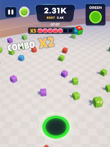 Color Drain Hole iPad screenshot