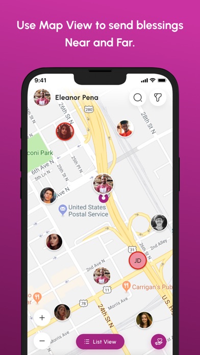 Bless Me App iPhone screenshot 1 - Social Networking app