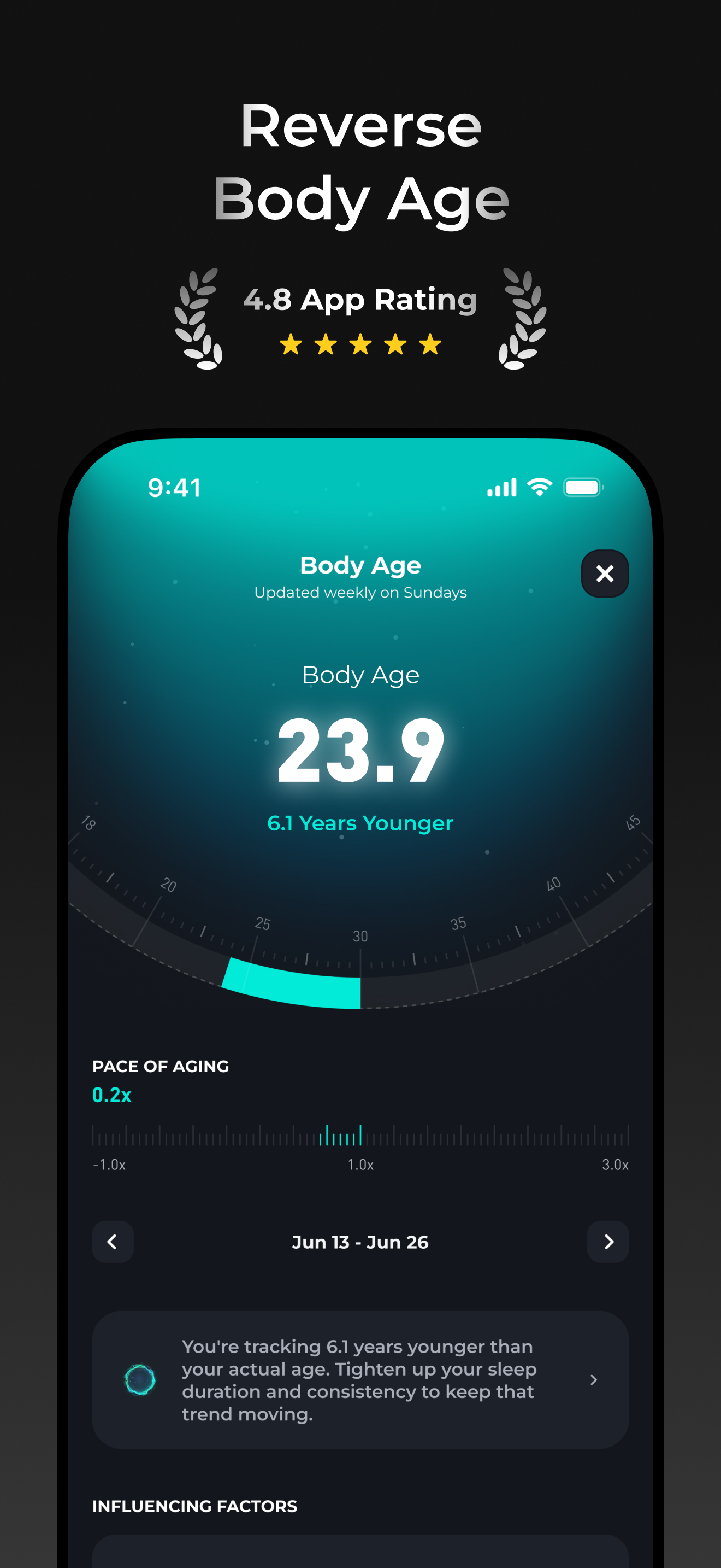Younger: Body Age&Health Coach screenshot 3