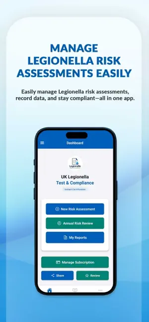 UK Legionella Test Compliance screenshot 2