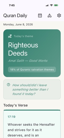 Quran Daily: Reflection Screenshot 1 of 5