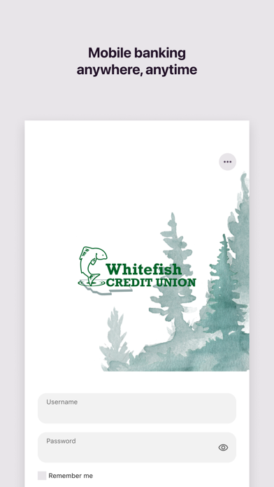 Whitefish Credit Union app screenshot