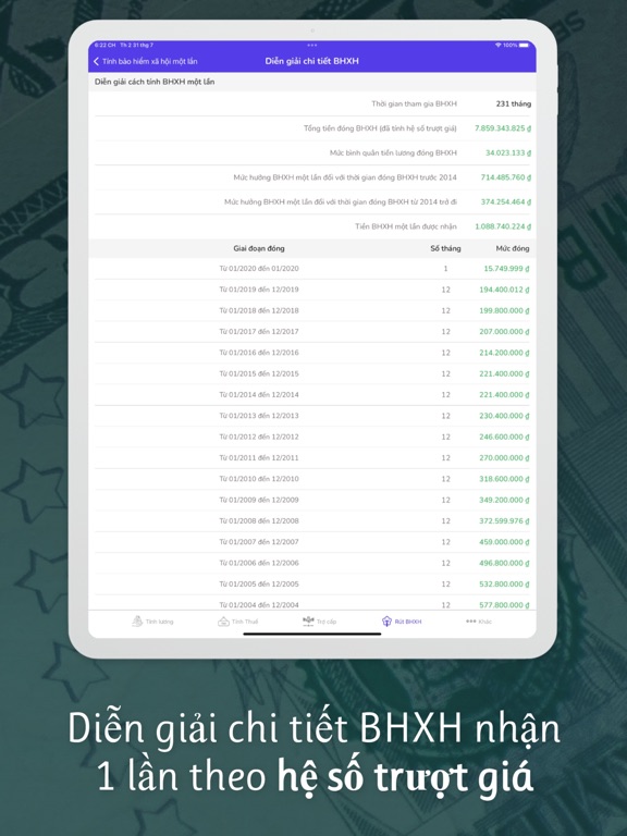 Thuế thu nhập cá nhân 2026 iPad screenshot