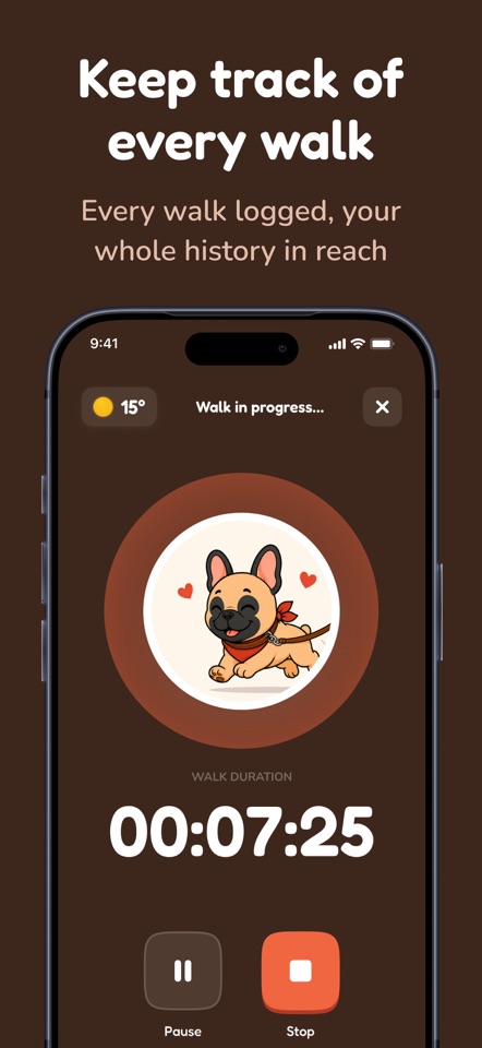 Woofly - Dog Weather & Walks screenshot 5