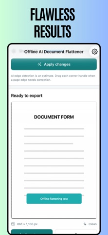 Offline AI Document Flattener Screenshot 4 of 4