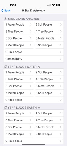 Nine Star Ki Astrology screenshot