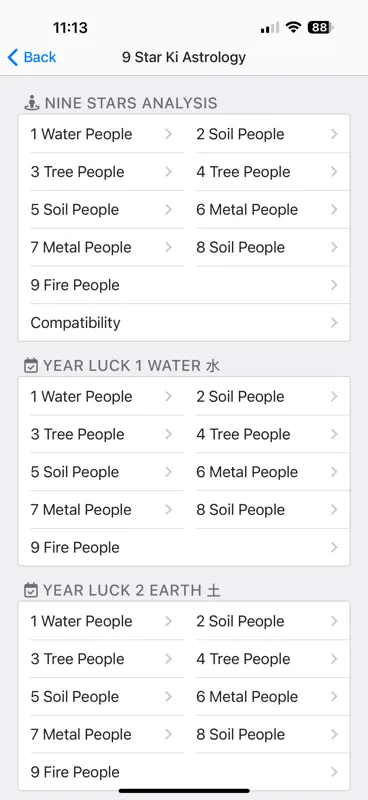 Nine Star Ki Astrology screenshot 4 of 10
