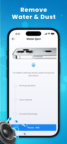 扬声器清洁器：排水工具 screenshot