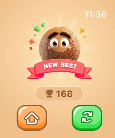 Fruit Coconut Merge 4 Watch screenshot 3