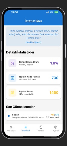 Kaza Namazi Takip iPhone screenshot