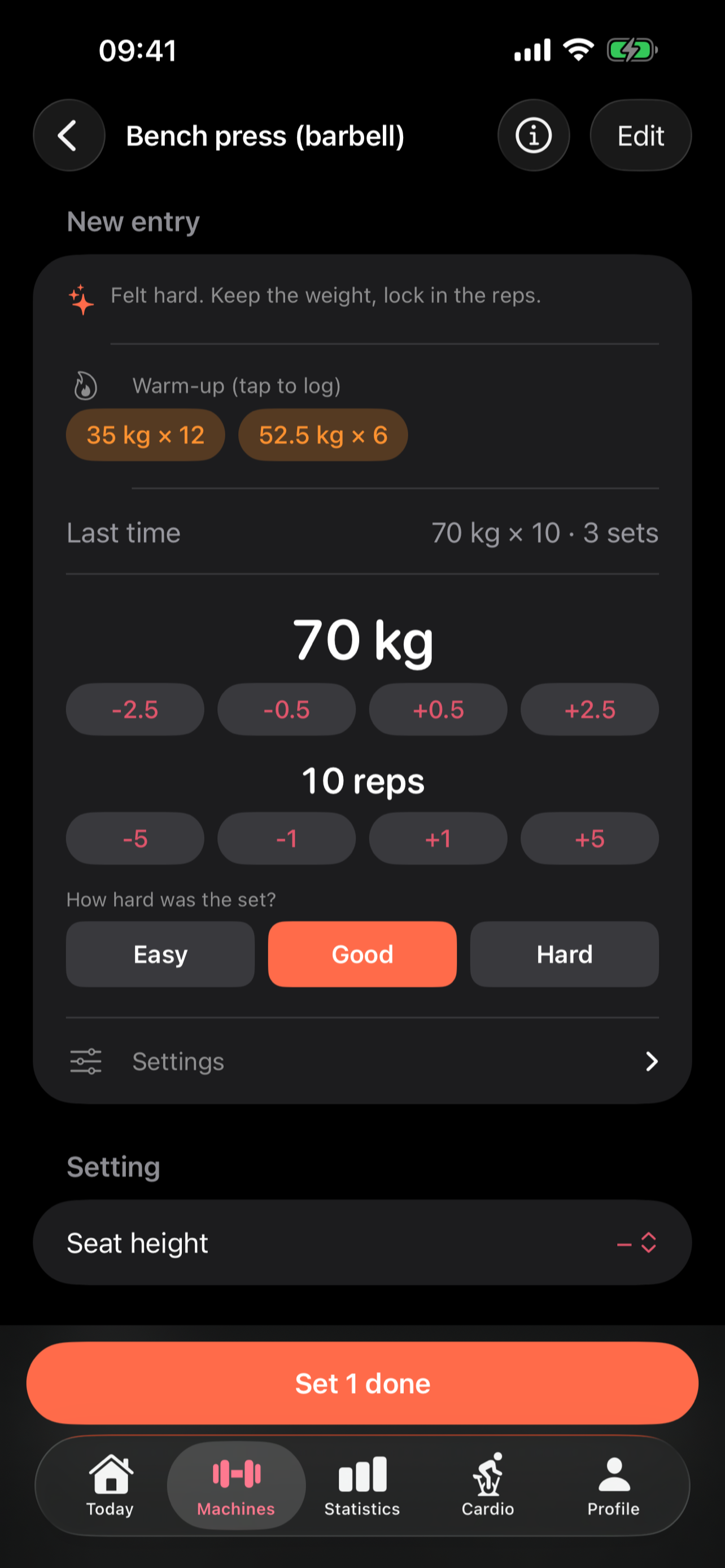 Grit – Gym Tracker screenshot 2