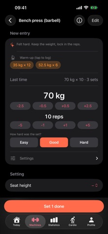 Grit – Gym Tracker Screenshot 2 of 6