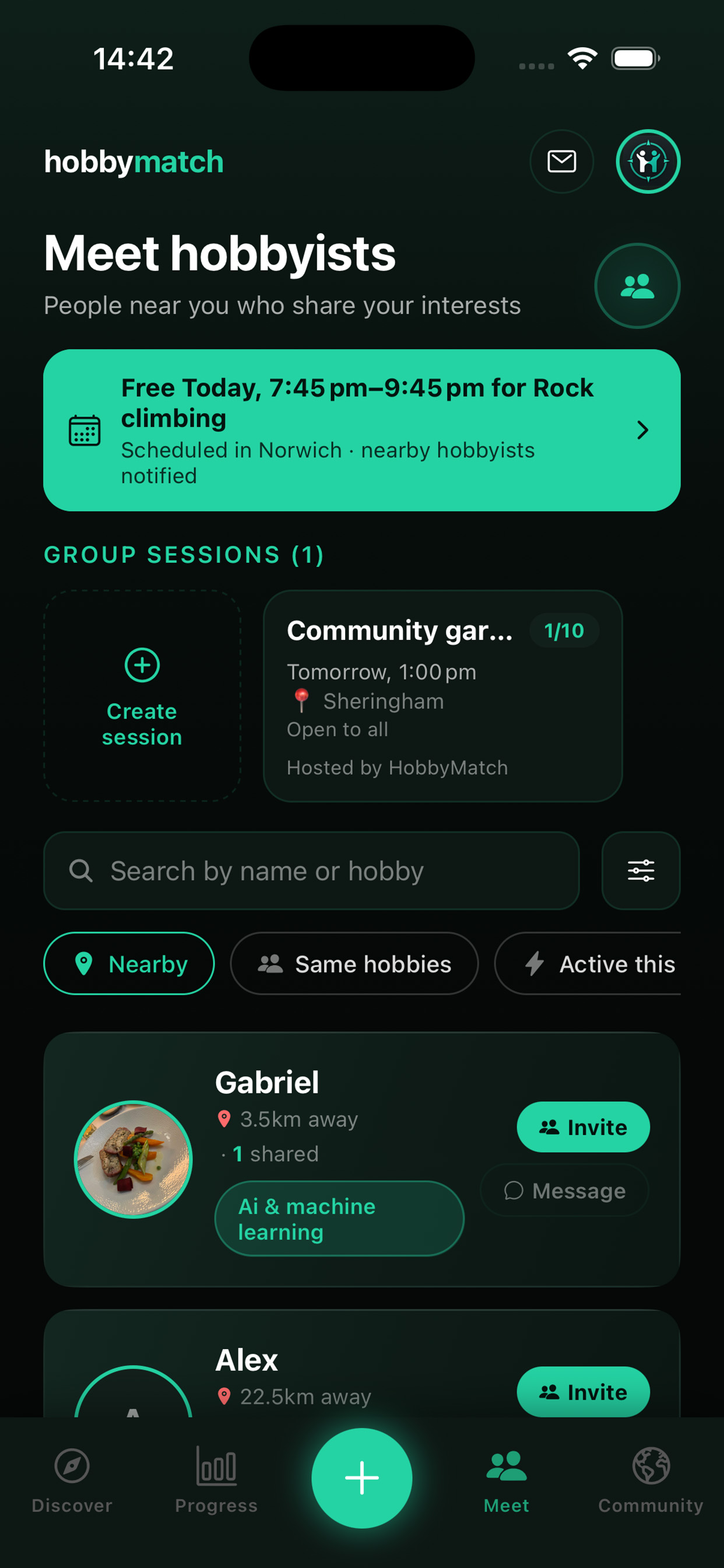 hobbymatch - hobby finder screenshot 7
