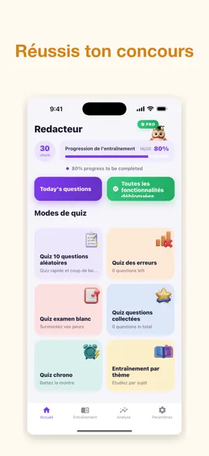 Rédacteur Territorial QCM screenshot 1