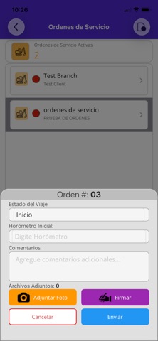 CommandTrackDriver iPhone screenshot