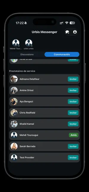 Urbis Messenger screenshot 1