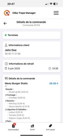 Cliké Trapé Manager iPhone screenshot