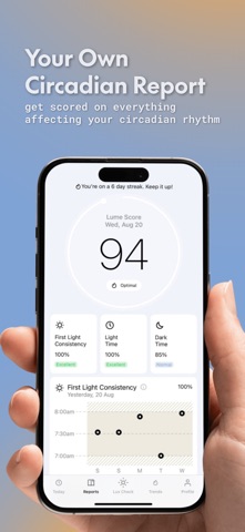 Lume Health: Lux Tracker screenshot
