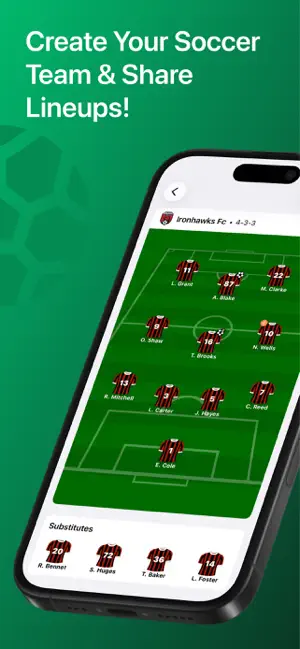Soccer Line Up Builder 11 screenshot 1
