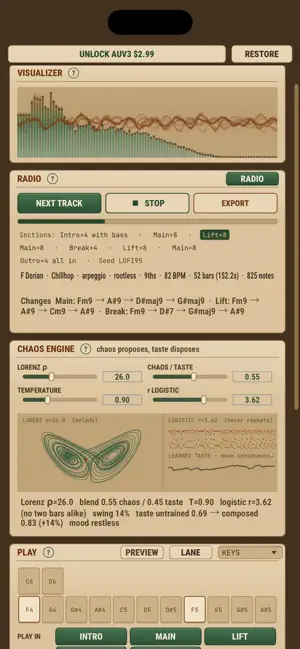95 LoFi: Generative Beat Maker screenshot 1