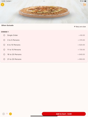 Amber Food App iPad screenshot 3