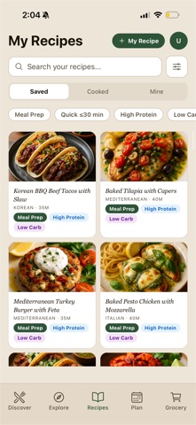 Mori - Recipe Discovery iPhone screenshot