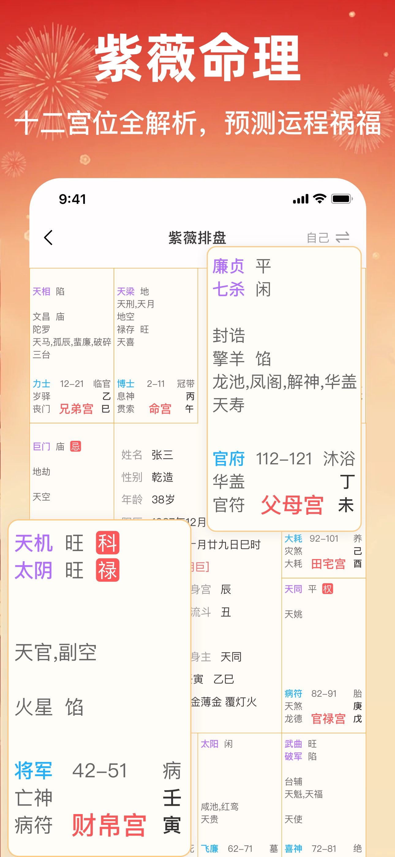 八字排盘助手 - 专业运势测算命盘合婚软件 screenshot 3