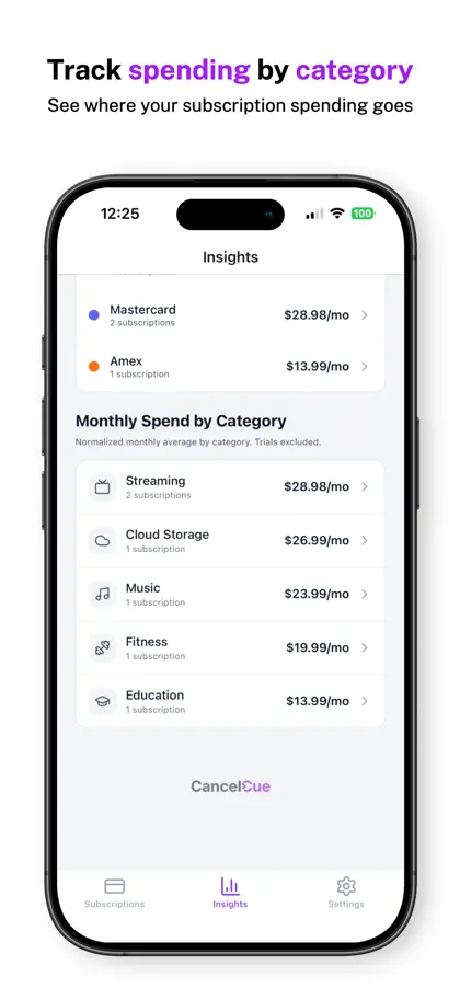 Screenshot 4 von 6 zu CancelCue Subscription Tracker