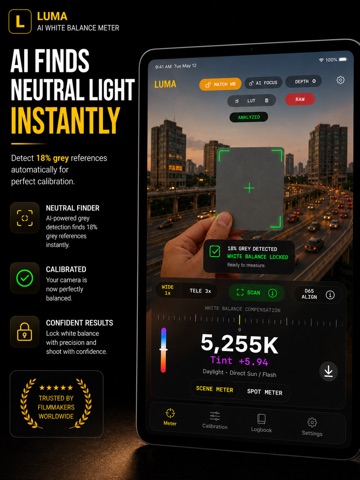 Luma : AI White Balance Meter iPad screenshot