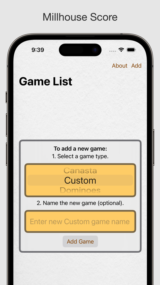 Millhouse Score (iOS) 由: John Millhouse Millhouse Score (iOS) 由: John Millhouse